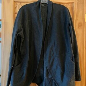 Eddie Bauer Women's Gray Cardigan Sweater